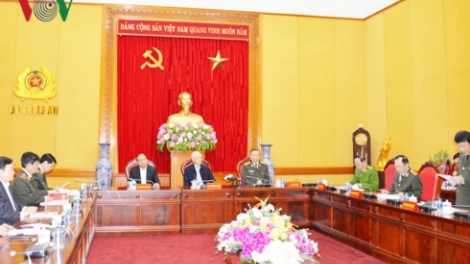Tổng bí thư, Chủ tịch nước Nguyễn Phú Trọng, Thủ tướng Nguyễn Xuân Phúc dự Hội nghị Thường vụ Đảng ủy Công an Trung ương (Thời sự 28/11/2018)