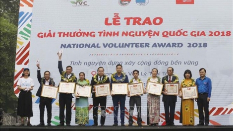 Tôn vinh 8 tập thể, 10 cá nhân và 20 câu lạc bộ, đội, nhóm có thành tích xuất sắc trong hoạt động tình nguyện vì cộng đồng năm nay (Thời sự chiều 1/12/2018)