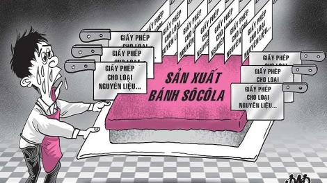 Xóa bỏ tình trạng 1 chiếc bánh Socola phải "cõng" 13 giấy phép (24/02/2018)