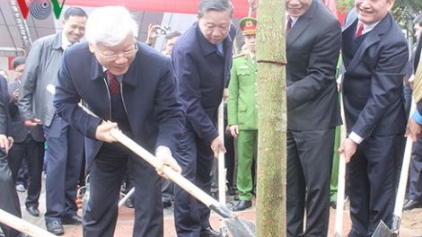 Trồng cây để đất nước thêm xuân (20/2/2018)