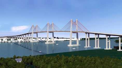 Hợp long cầu Bạch Đằng nối Quảng Ninh với Hải Phòng - cầu dây văng thứ hai của Việt Nam do kỹ sư, công nhân người Việt thực hiện (Thời sự chiều 28/4/2018)
