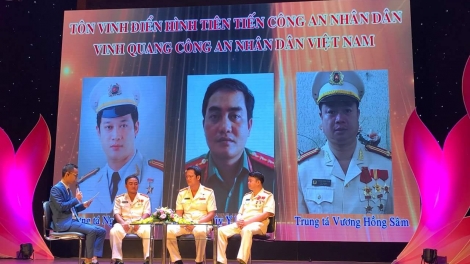 Gặp mặt, giao lưu biểu dương các Điển hình tiên tiến công an Nhân dân nhân kỷ niệm 70 năm Công an Nhân dân học tập và làm theo lời Bác và 70 năm thực hiện lời kêu gọi Thi đua ái quốc của Hồ Chủ tịch (Thời sự trưa 14/5/2018)