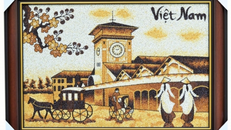 Hồn Việt trong tranh gạo Quỳnh Vy (30/5/2018)
