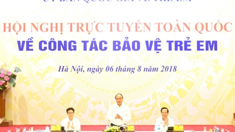 Thủ tướng Nguyễn Xuân Phúc chủ trì Hội nghị toàn quốc trực tuyến về các giải pháp bảo vệ trẻ em (Thời sự trưa 6/8/2018)