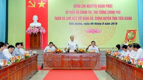 Thủ tướng Nguyễn Xuân Phúc yêu cầu Tiền Giang phát triển kinh tế trên 5 trụ cột chính (Thời sự chiều 9/8/2018)
