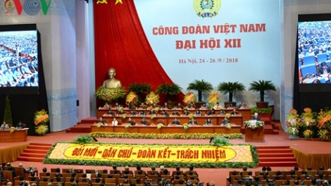 Tổng Bí thư Nguyễn Phú Trọng chỉ đạo tại Phiên trọng thể Đại hội Công đoàn Việt Nam lần thứ 12, nhiệm kỳ 2018 – 2023 (Thời sự trưa 25/9/2018)
