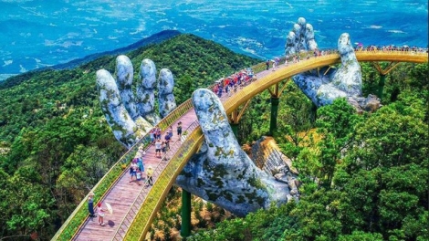 Cây cầu vàng - Điểm đến hấp dẫn tại Đà Nẵng (25/1/2019)