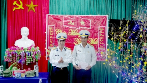 Vùng 3 Hải quân, chúc Tết trạm ra đa 540 Cồn Cỏ (31/1/2019)