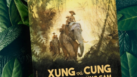 Cuốn sách tranh đặc biệt: “Xung và Cung - Đôi bạn voi dũng cảm” của hai tác giả người Nga Vitali Bianki và Vladimir Shevchenko, được dịch giả Nguyễn Thuỵ Anh và Nguyễn Quốc Hùng chuyển ngữ sang tiếng Việt (4/12/2019)