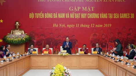 THỜI SỰ 21H30 ĐÊM 11/12/2019: Thủ tướng Nguyễn Xuân Phúc gặp mặt Đội tuyển bóng đá nam và nữ đạt huy chương vàng tại Seagame 30