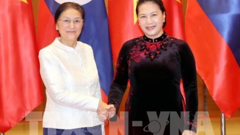 Chủ tịch Quốc hội Nguyễn Thị Kim Ngân làm việc với Chủ tịch Quốc hội Lào Pany Yathotou nhân chuyến thăm làm việc tại Việt Nam (Thời sự đêm 5/3/2019)