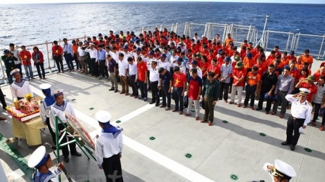 Lễ tưởng niệm đặc biệt trên biển (15/3/2019)