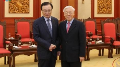 Tổng Bí thư, Chủ tịch nước Nguyễn Phú Trọng tiếp Đoàn đại biểu Đảng Dân chủ Đồng hành Hàn Quốc (Thời sự chiều 26/3/2019)