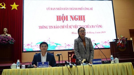 UBND thành phố Uông Bí, tỉnh Quảng Ninh, khẳng định có vi phạm trong lĩnh vực văn hóa. (Thời sự trưa 26/3/2019)