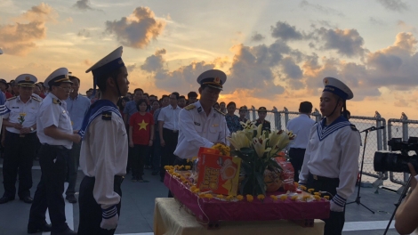 Lễ tưởng niệm đặc biệt trên biển (14/3/2019)
