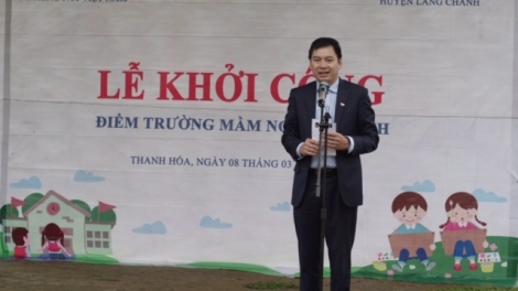 Niềm vui đến với thầy và trò ở điểm trường mầm non Yên Khương, huyện Lang Chánh, Thanh Hóa (9/3/2019)