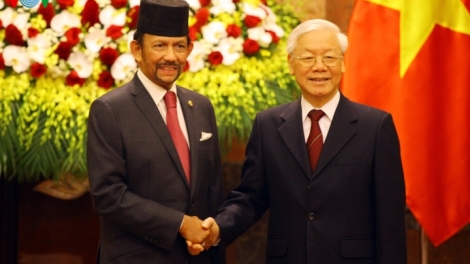 Tổng Bí thư, Chủ tịch nước đón và hội đàm với Quốc vương Brunei (Thời sự trưa 27/3/2019)