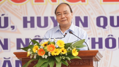 Thủ tướng Nguyễn Xuân Phúc dự lễ đón nhận danh hiệu đạt chuẩn nông thôn mới xã Quế Phú, huyện Quế Sơn, tỉnh Quảng Nam (Thời sự trưa 23/3/2019)