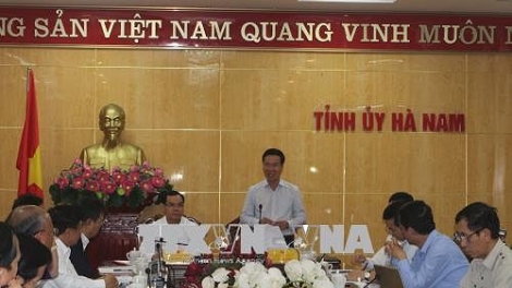 Thực hiện Nghị quyết Trung ương 4 ở Hà Nam (23/4/2019)