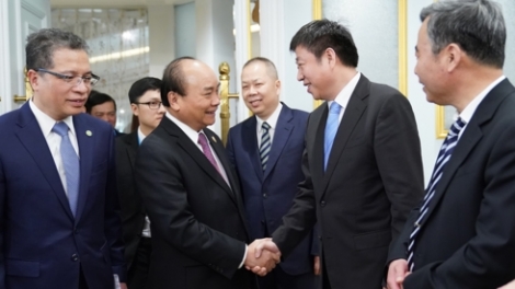 Thủ tướng Nguyễn Xuân Phúc gặp gỡ các doanh nghiệp hàng đầu Trung Quốc (Thời sự chiều 25/4/2019)