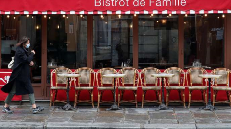 Paris (Pháp) đóng cửa nhiều cơ sở kinh doanh, dịch vụ trong ít nhất 15 ngày (6/10/2020)