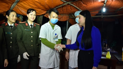 Người dân xã Sơn Lôi, huyện Bình Xuyên, tỉnh Vĩnh Phúc, trở lại cuộc sống bình thường sau 21 ngày cách ly do Covid-19 (4/3/2020)