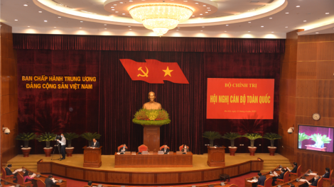 Tổng Bí thư, Chủ tịch nước Nguyễn Phú Trọng chủ trì Hội nghị cán bộ toàn quốc (23/4/2020)