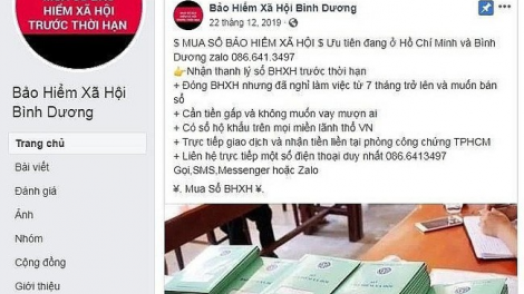 Cảnh giác với các đối tượng mua sổ bảo hiểm của người lao động để trục lợi (9/4/2020)