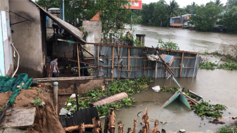 Hậu Giang: Sạt lở diễn biến phức tạp trong mùa mưa bão (04/07/2020)