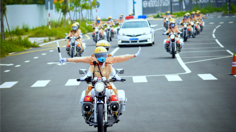 TP.HCM ra mắt Đội hình nữ cảnh sát giao thông dẫn đoàn (25/8/2020)