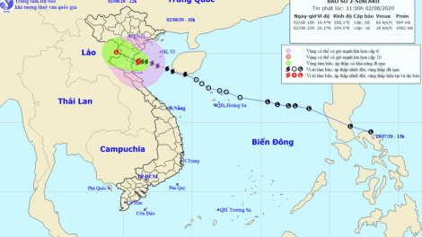 Bão số 2 làm 2 người chết, 2 người bị thương (3/8/2020)