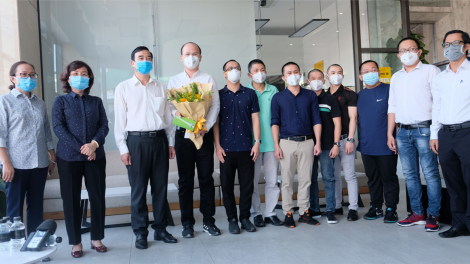 Chia tay đoàn bác sĩ Thành phố Hồ Chí Minh sau khi dịch bệnh được khống chế (6/9/2020)