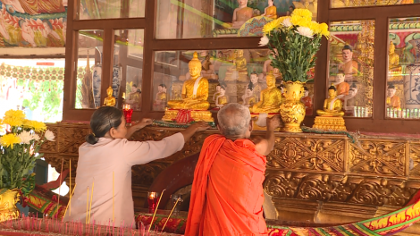 Kiên Giang: Đồng bào Khmer vui lễ Sen Dolta, an toàn phòng chống dịch (17/9/2020)