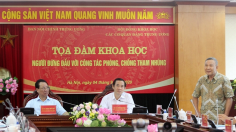 Vai trò, trách nhiệm của người đứng đầu trong phòng, chống tham nhũng. (11/09/2020)