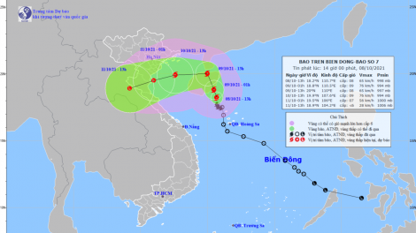 Bão số 7 có nhiều diễn biễn phức tạp (09/10/2021)