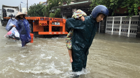 Quảng Nam: Mưa lớn kéo dài, ngập lụt trên diện rộng (23/10/2021)