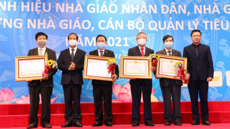 Vinh danh các nhà giáo cán bộ quản lý tiêu biểu năm 2021 (14/11/2021)