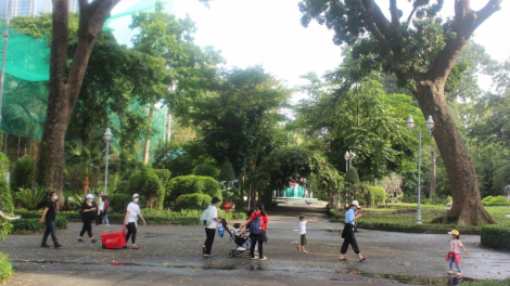 Khu vui chơi giải trí ở TP.HCM “đìu hiu” ngày cuối tuần (07/11/2021)