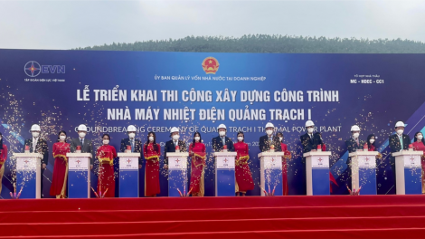 Nhà máy Nhiệt điện Quảng Trạch I công suất 1.200MW chính thức thi công