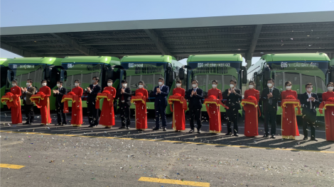 “Hòa mạng” tuyến buýt điện thông minh đầu tiên tại Thủ đô (2/12/2021)
