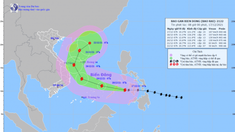 THỜI SỰ 12H TRƯA 18/12/2021: Bão số 9 giật cấp 17 di chuyển nhanh theo hướng Tây Tây Bắc được dự báo rất phức tạp