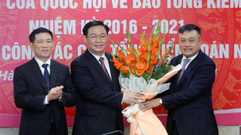 Chủ tịch QH dự Hội nghị công bố Nghị quyết của QH về bầu Tổng kiểm toán Nhà nước (12/4/2021)
