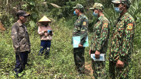 Kon Tum: LL Biên phòng tăng cường phòng, chống dịch COVID-19 ở ngã ba Đông Dương (26/4/2021)