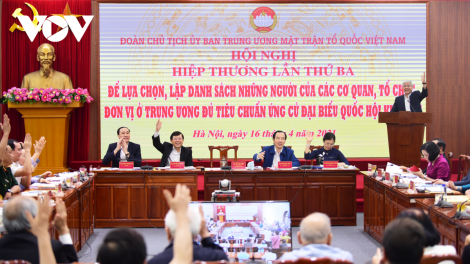 Hiệp thương 3: Bước sàng lọc những người ứng cử Đại biểu Quốc hội và Đại biểu HĐND các cấp (23/4/2021)