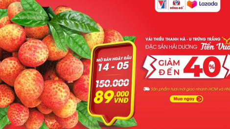 Quả vải Hải Dương lên sàn thương mại điện tử (25/05/2021)