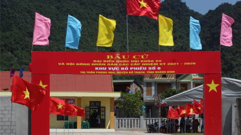 Bầu cử sớm ở Quảng Bình: Đảm bảo an toàn phòng dịch (21/5/2021)