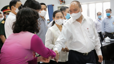 Chủ tịch nước Nguyễn Xuân Phúc tiếp xúc cử tri TP Hồ Chí Minh (10/5/2021)