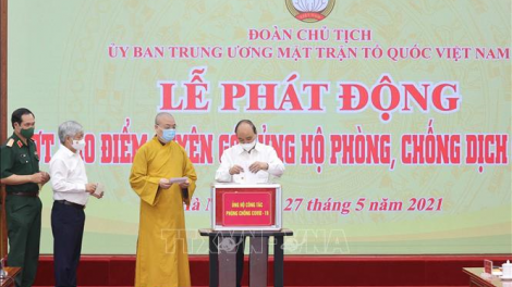 THỜI SỰ 12H TRƯA 27/05/2021: CT nước Nguyễn Xuân Phúc dự Lễ phát động đợt cao điểm quyên góp ủng hộ phòng, chống dịch COVID-19.