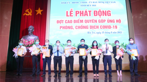 Tiền Giang, Bến Tre:  Vận động hơn 50 tỷ đồng ủng hộ phòng, chống dịch COVID-19 (16/06/2021)