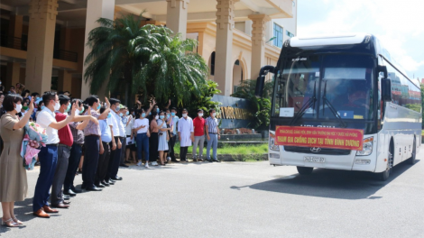 106 cán bộ, sinh viên Đại học Y Dược Hải Phòng lên đường hỗ trợ tỉnh Bình Dương phòng chống dịch bệnh (16/07/2021)